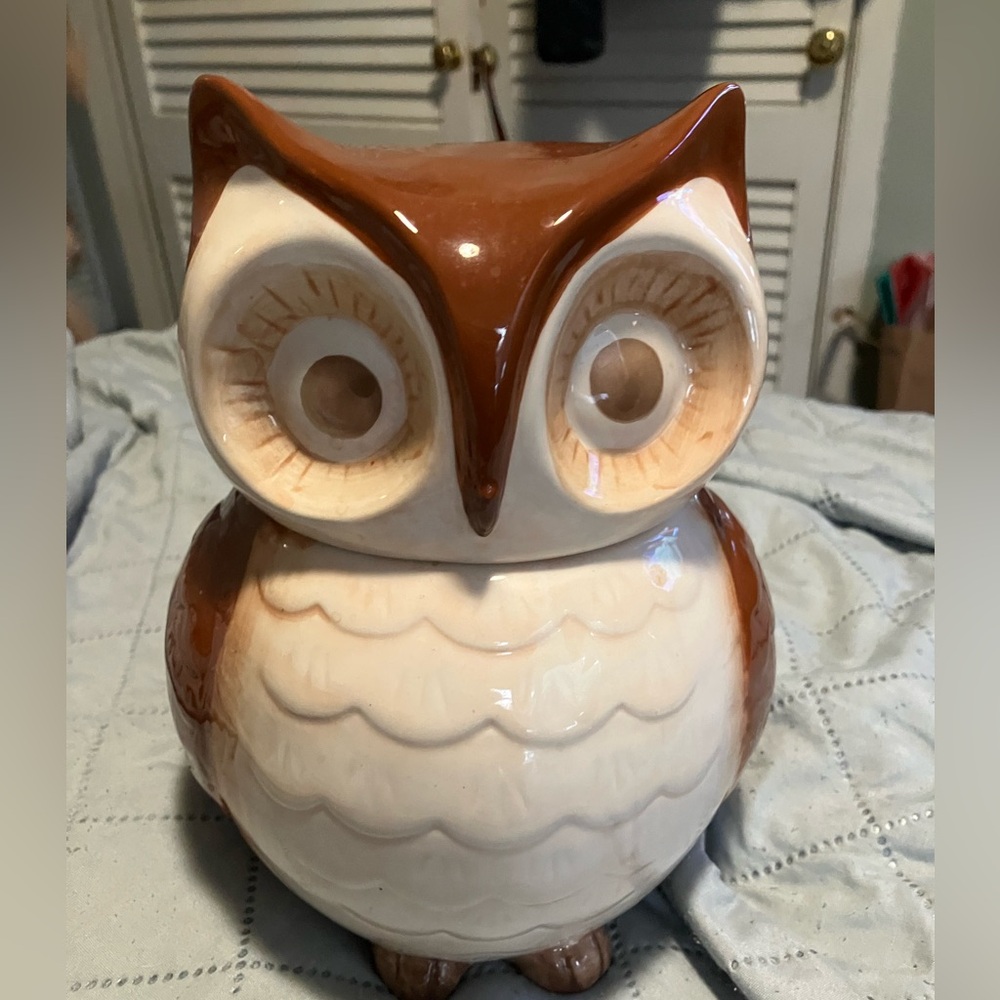 World Market Ceramic Owl Cookie Jar